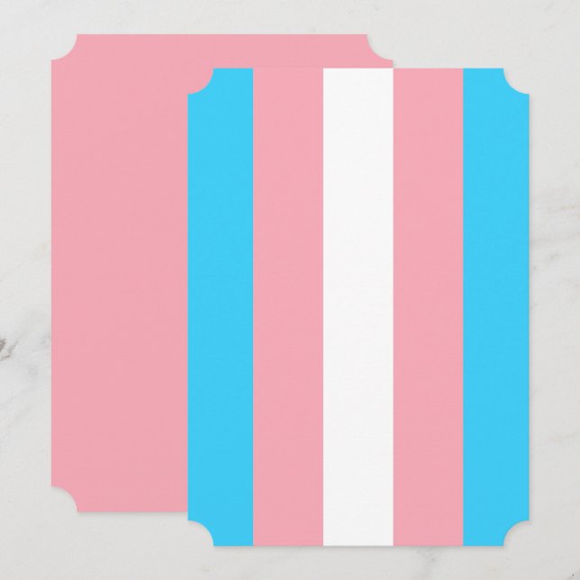 Personlig Transgender Flagga (Fram/baksida)