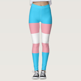 Personlig Transgender Flagga Leggings