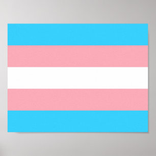 Personlig Transgender Flagga Poster