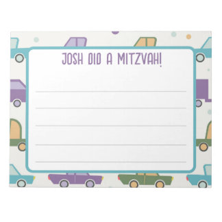 Personlig transport mitzvah-anteckningar anteckningsblock