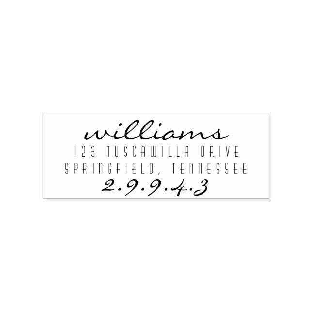 Personlig Träråda frimärke Stämpel (Tryck)