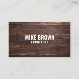 Personlig "Trärplattor" (amerikanska) Visitkort