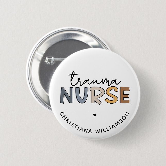 Personlig Trauma Nurse Trauma Nursing Gifts Knapp (Framsida & baksida)