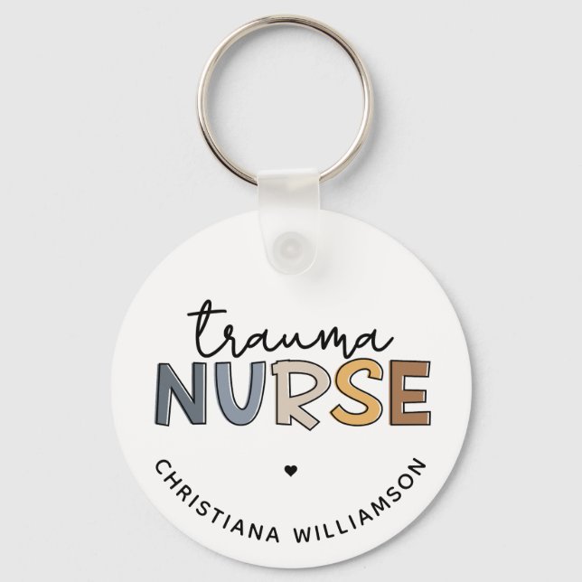 Personlig Trauma Nurse Trauma Nursing Gifts Nyckelring (Framsida)