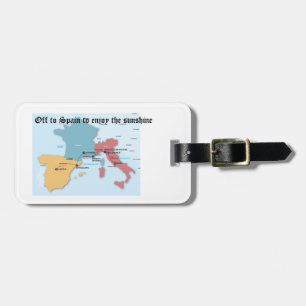 Personlig Travel Luggage Tag - Av till Märkrn Span Bagagebricka