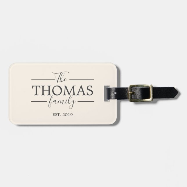 Personlig Travel Luggage VacationTag Bagagebricka (Horisontell Framsida)