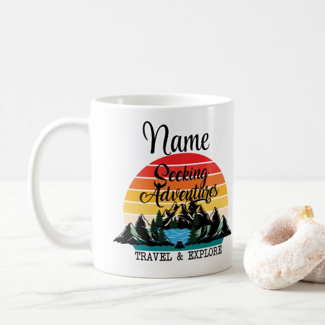 Personlig Travel Utforska designkaffe Mugg Kopp (Med munk)