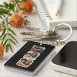 Personlig tre foto och text<br><div class="desc">Utforma din egen enkla nyckelkedja för Personlig,  perfekt för Fars dag med bästa pappa på baksidan,  eller ändra den till kostym efter dina behov - lägg till ditt eget foto och din egen text till den här unika presentidén</div>