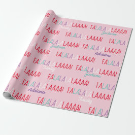 Personlig Tre Namn-figursättning Papprare Presentpapper