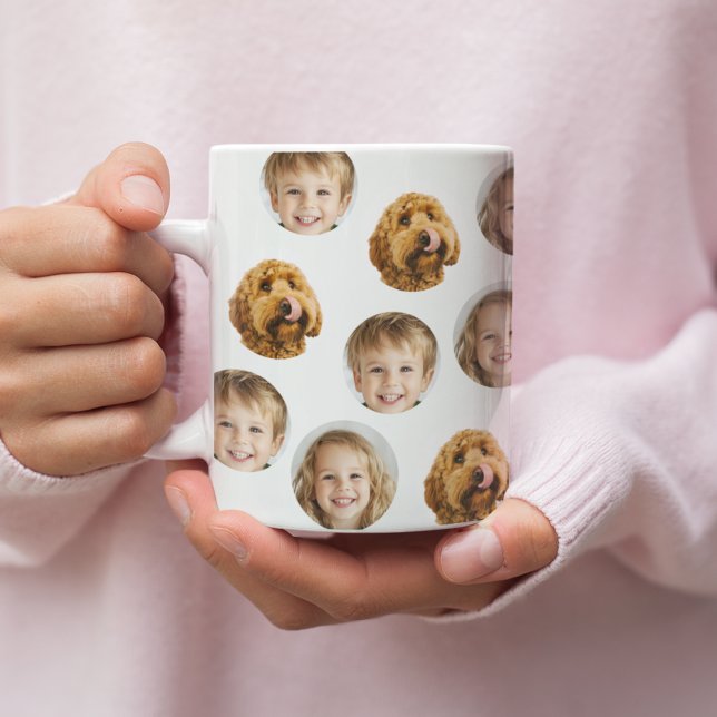 Personlig Trefoto Ansikte Mugg | Anpassningsbar Gi (Skapare uppladdad)