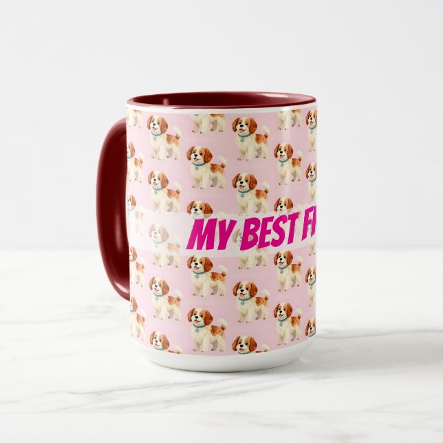 Personlig trendig groomingkollektion mugg (Framsida vänster)