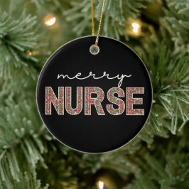 Personlig trendig Merry Nurse jul Julgransprydnad Keramik