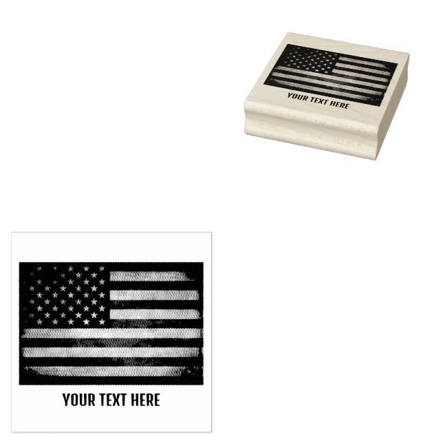 Personlig Trendig USA flagga Stämpel (Stämplad)