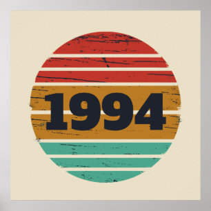 Personlig trettio vintage 30-årsfest poster
