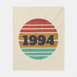 Personlig Trettio vintage 30års födelsedag party Fleecefilt