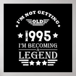 Personlig Trettio vintage 30års födelsedag party Poster