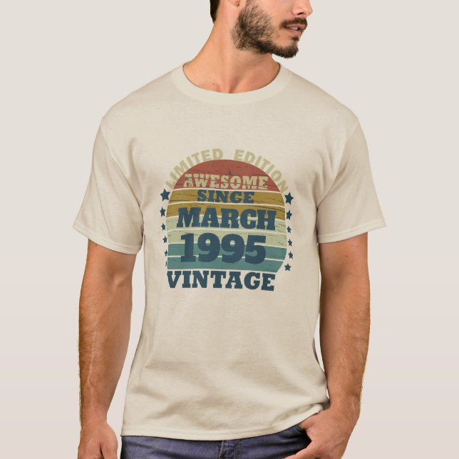 Personlig Trettio vintage 30års födelsedag party T Shirt (Framsida)