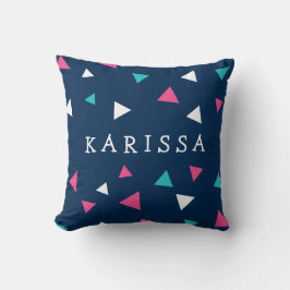 Personlig Triangle Confetti Dekorativ kudde