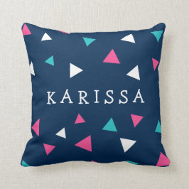 Personlig Triangle Confetti Dekorativ kudde