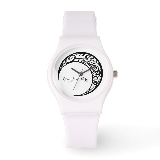 Personlig Tribal Måne Symbol Armbandsur (Framsida)