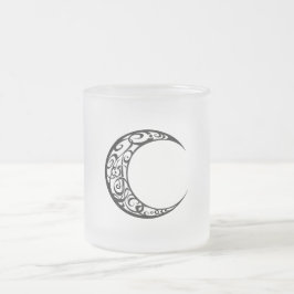 Personlig Tribal Måne Symbol Frostad Glasmugg