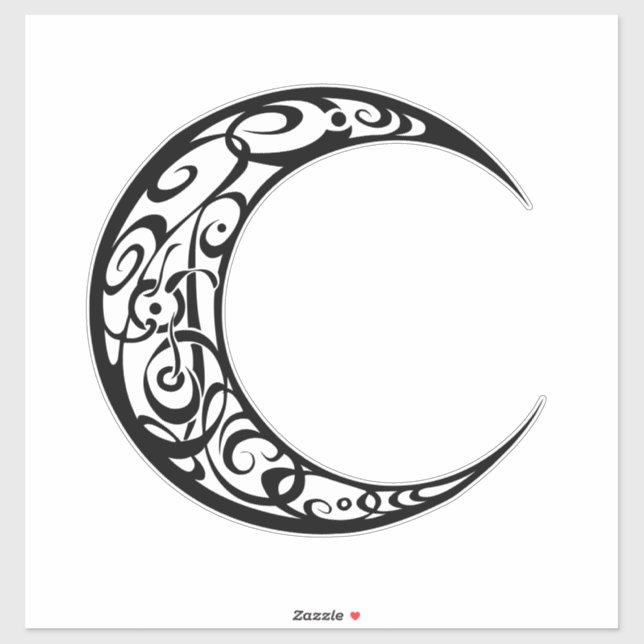 Personlig Tribal Måne Symbol Klistermärken (Ark)