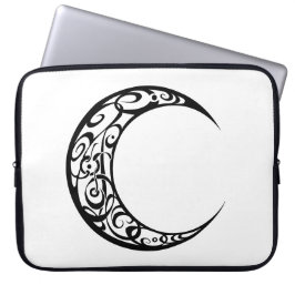 Personlig Tribal Måne Symbol Laptop Fodral