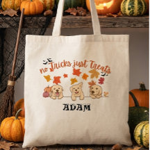 Personlig trick-or-treat-taska för barn till Hallo