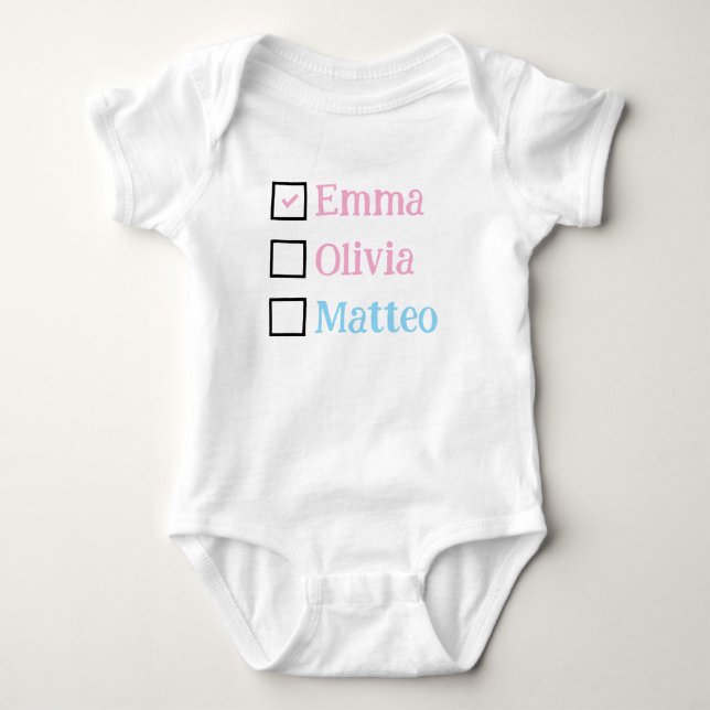 Personlig trippelpresent, Anpassade tripletter beb T Shirt (Framsida)