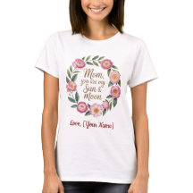 Personlig tröja med blomsterkrans - Bästa mamma nå