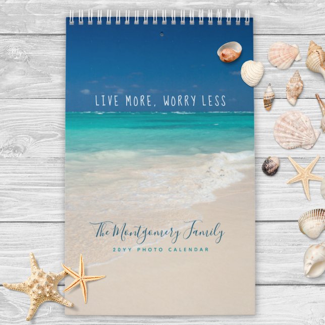 Personlig Tropical Beach 2026 Photo Kalender (Personalized Tropical Beach Photo Calendar)