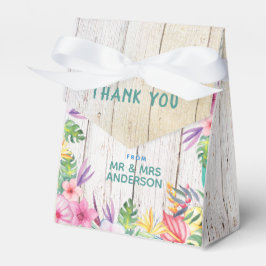 Personlig Tropical Beach Wedding Gift Favor Presentaskar