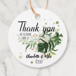 Personlig Tropical Bröllop Gift Personligt bröllp Gåvor Etiketter