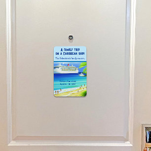 Personlig Tropical Cruise Frakt Stateroom Door Magnet