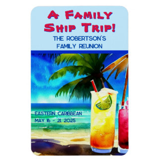 Personlig Tropical Drinks Cabin Door Magnet