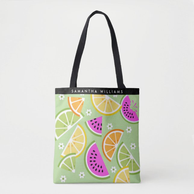 Personlig Tropical Fruit Sommar Tygkasse (Framsida)