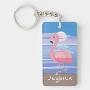 Personlig Tropical Island Flamingo
