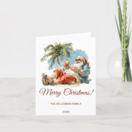 Personlig Tropical jultomte Helgkort