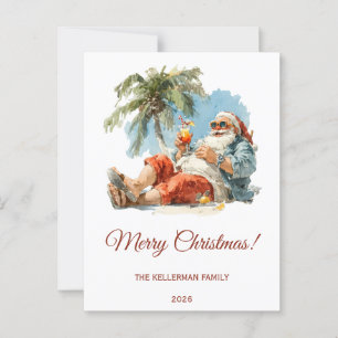 Personlig Tropical jultomte Vykort