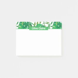 Personlig Tropisk Kant Post-it Block