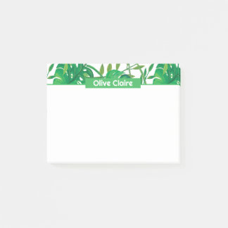 Personlig Tropisk Kant Post-it Block