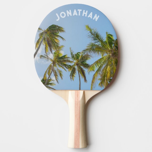 Personlig tropisk palmer pingisracket (Framsidan)