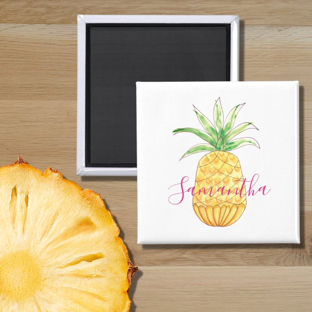 Personlig Tropiskt ananas Magnet (Skapare uppladdad)