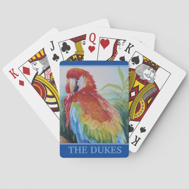 Personlig Tropiskt uppspelningskort Casinokort (Baksidan)