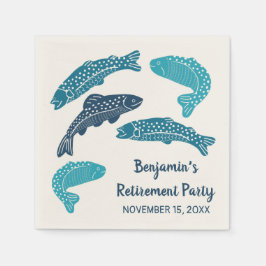 Personlig Trout Fish Pension Party Pappersservett