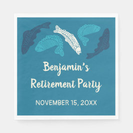 Personlig Trout Fishing Pension Party Pappersservett