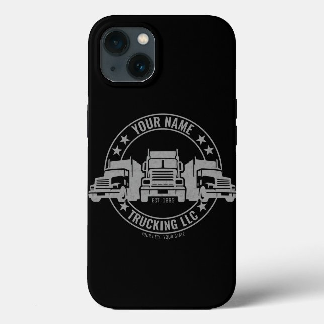 Personlig Trucker Big Rig Semi Lastbil Trucking (Baksida)