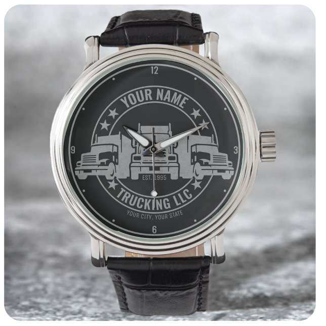 Personlig Trucker Big Rig Semi Lastbil Trucking Armbandsur (Skapare uppladdad)