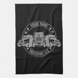 Personlig Trucker Big Rig Semi Lastbil Trucking Kökshandduk