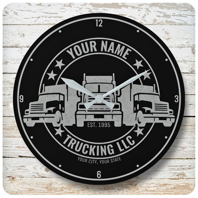 Personlig Trucker Big Rig Semi Lastbil Trucking Stor Klocka (Skapare uppladdad)